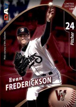 2009 DAV Minor League #158 Evan Frederickson Front