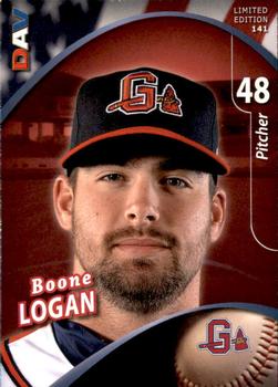 2009 DAV Minor League #141 Boone Logan Front