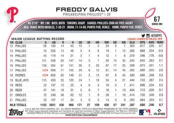 2022 Topps - All-Star Game Stamped #67 Freddy Galvis  Back
