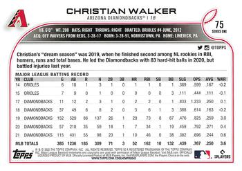 2022 Topps - All-Star Game Stamped #75 Christian Walker  Back