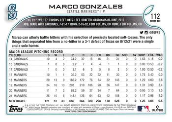 2022 Topps - All-Star Game Stamped #112 Marco Gonzales  Back