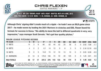 2022 Topps - All-Star Game Stamped #311 Chris Flexen  Back