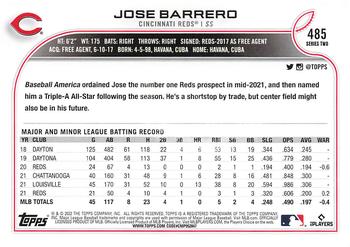 2022 Topps - All-Star Game Stamped #485 Jose Barrero Back