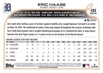 2022 Topps - All-Star Game Stamped #488 Eric Haase Back