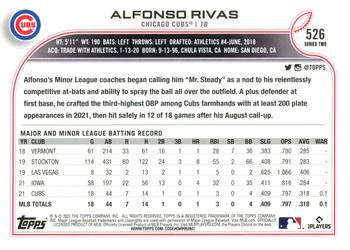 2022 Topps - All-Star Game Stamped #526 Alfonso Rivas Back