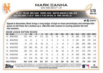 2022 Topps - All-Star Game Stamped #570 Mark Canha Back