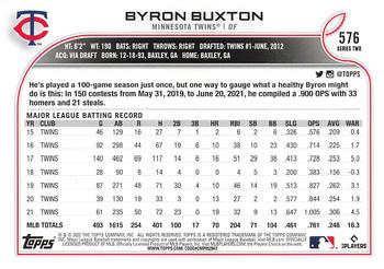 2022 Topps - All-Star Game Stamped #576 Byron Buxton Back