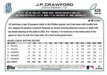 2022 Topps - All-Star Game Stamped #628 J.P. Crawford Back