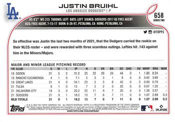 2022 Topps - All-Star Game Stamped #658 Justin Bruihl Back