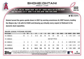 2022 Topps - All-Star Game Stamped #660 Shohei Ohtani Back
