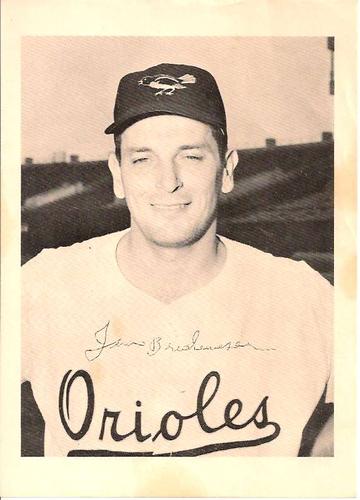 1954 Baltimore Orioles Picture Pack Update Set #NNO Jim Brideweser Front
