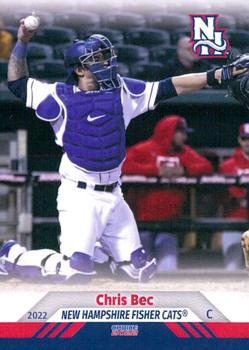 2022 Choice New Hampshire Fisher Cats #3 Chris Bec Front