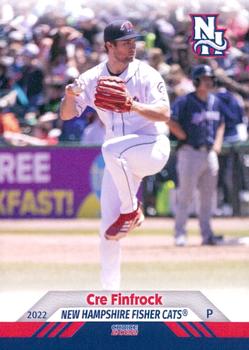 2022 Choice New Hampshire Fisher Cats #14 Cre Finfrock Front