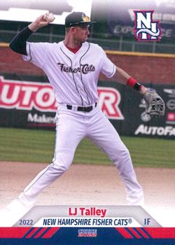 2022 Choice New Hampshire Fisher Cats #30 LJ Talley Front