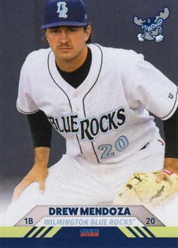 2022 Choice Wilmington Blue Rocks #05 Drew Mendoza Front
