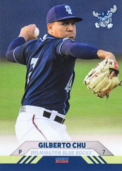 2022 Choice Wilmington Blue Rocks #15 Gilberto Chu Front