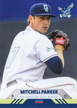 2022 Choice Wilmington Blue Rocks #19 Mitchell Parker Front