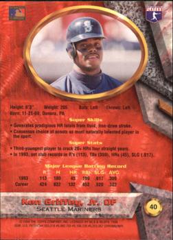 1994 Bowman's Best #40 Ken Griffey, Jr. Back