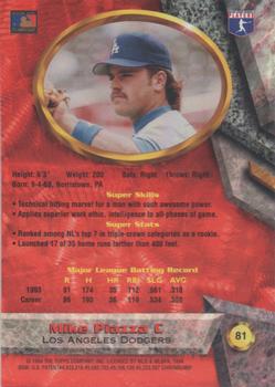 1994 Bowman's Best #81 Mike Piazza Back