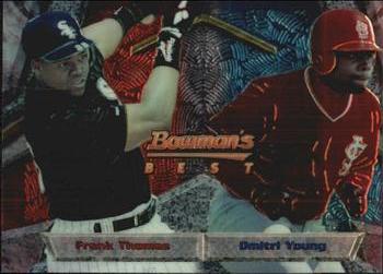 1994 Bowman's Best #91 Frank Thomas / Dmitri Young Front