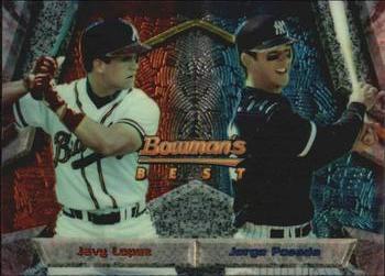 1994 Bowman's Best #106 Javy Lopez / Jorge Posada Front