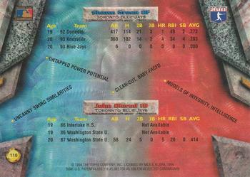 1994 Bowman's Best #110 John Olerud / Shawn Green Back