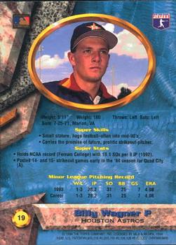 1994 Bowman's Best #19 Billy Wagner Back