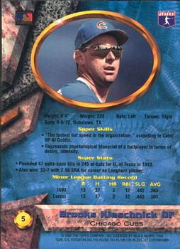 1994 Bowman's Best #5 Brooks Kieschnick Back