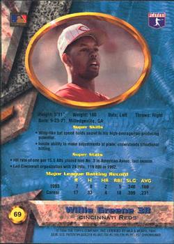 1994 Bowman's Best #69 Willie Greene Back