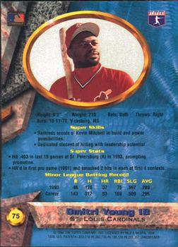 1994 Bowman's Best #75 Dmitri Young Back