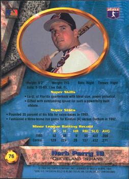 1994 Bowman's Best #76 Herb Perry Back