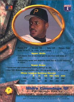 1994 Bowman's Best #7 Midre Cummings Back
