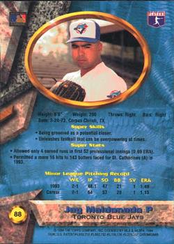 1994 Bowman's Best #88 Jay Maldonado Back