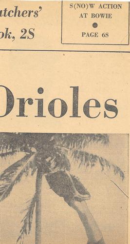 1960 Baltimore News-Post Baltimore Orioles Scrapbook Cards #8 Ron Hansen Back