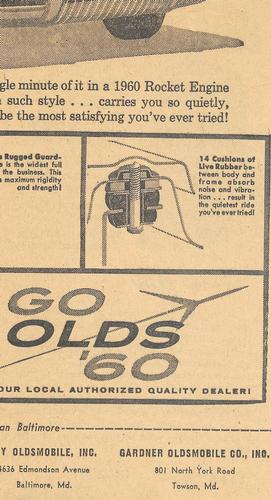 1960 Baltimore News-Post Baltimore Orioles Scrapbook Cards #37 Gordon Jones Back