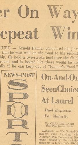 1960 Baltimore News-Post Baltimore Orioles Scrapbook Cards #41 Hoyt Wilhelm Back