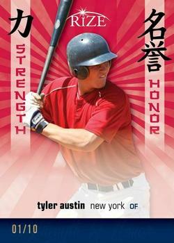 2012 Leaf Rize Draft - Strength and Honor Red #SH-1 Tyler Austin Front