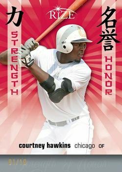 2012 Leaf Rize Draft - Strength and Honor Red #SH-8 Courtney Hawkins Front