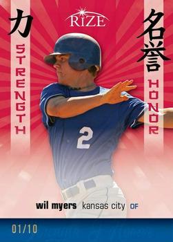 2012 Leaf Rize Draft - Strength and Honor Red #SH-11 Wil Myers Front
