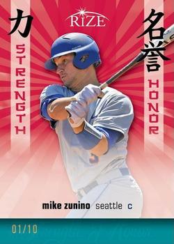 2012 Leaf Rize Draft - Strength and Honor Red #SH-13 Mike Zunino Front
