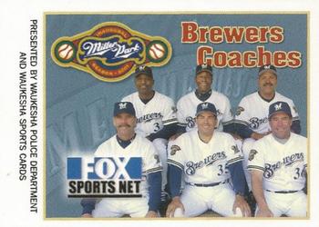 2001 Milwaukee Brewers Police - Waukesha Police Dept, Waukesha Sports Cards #NNO Brewers Coaches Front
