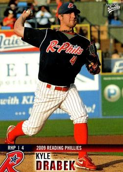 2009 MultiAd Reading Phillies Update #36 Kyle Drabek Front