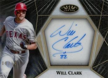 2022 Topps Tier One - Clear One Autographs #C1A-WCL Will Clark Front