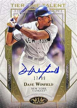 2022 Topps Tier One - Tier One Talent Autographs #T1TA-DW Dave Winfield Front