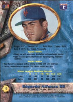 1994 Bowman's Best - Refractors #13 Edgardo Alfonzo Back