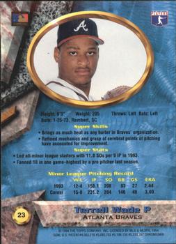 1994 Bowman's Best - Refractors #23 Terrell Wade Back