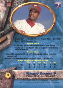1994 Bowman's Best - Refractors #66 Wayne Gomes Back