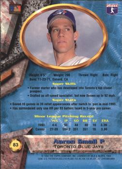 1994 Bowman's Best - Refractors #83 Aaron Small Back