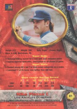 1994 Bowman's Best - Refractors #81 Mike Piazza Back