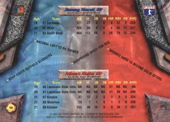 1994 Bowman's Best - Refractors #98 Albert Belle / Jimmy Hurst  Back